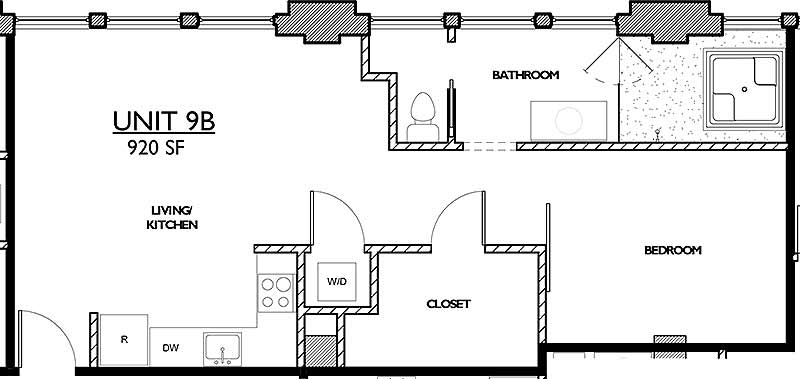 Residences 221 - Floor Plan 9B