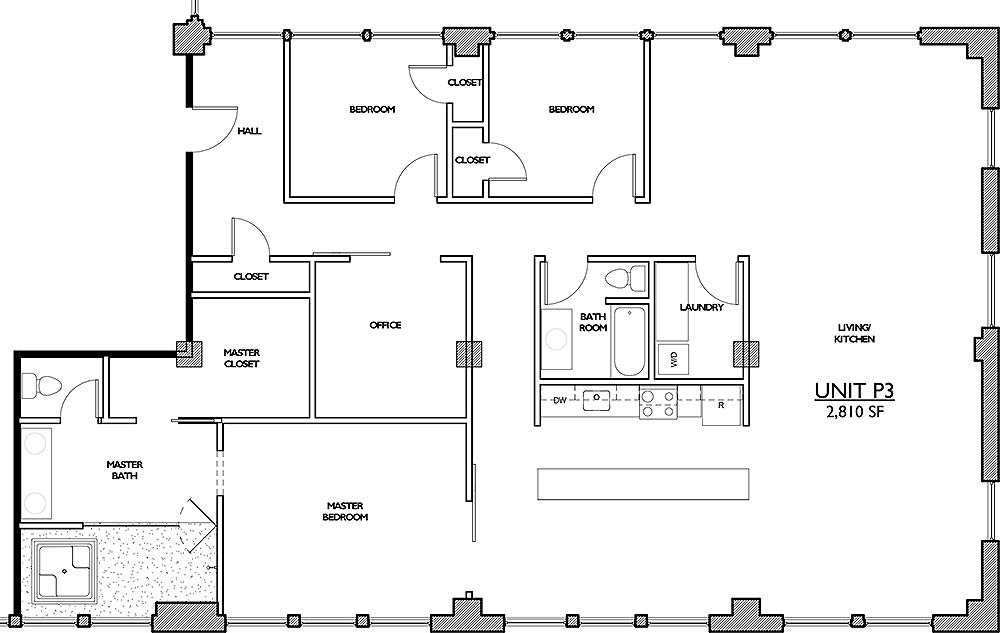 Residences 221 - Floor Plan Penthouse 3