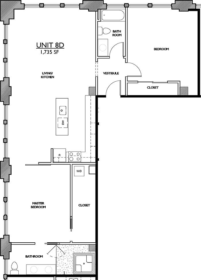 Residences 221 - Floor Plan 8D
