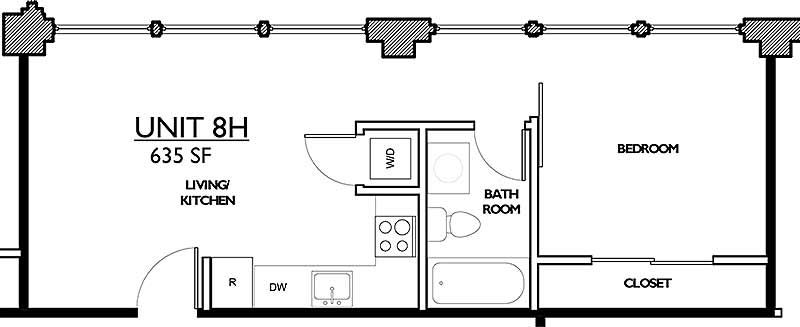 Residences 221 - Floor Plan 8H