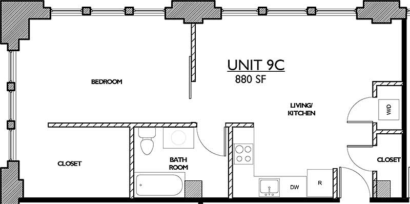 Residences 221 - Floor Plan 9C