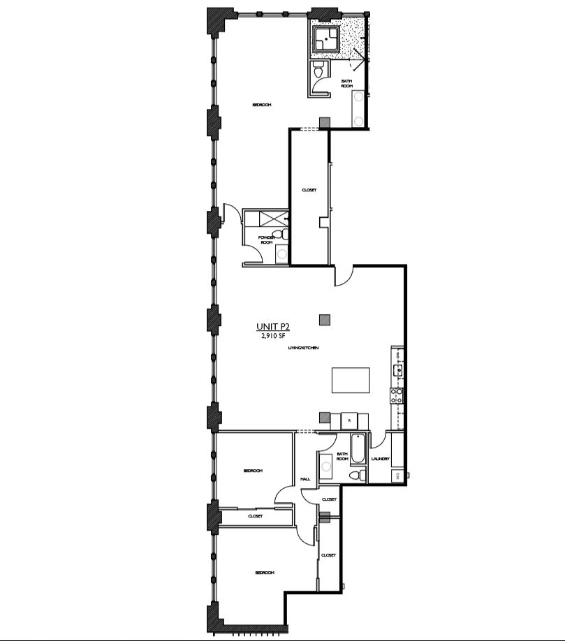 Residences 221 - Floorplan Penthouse UNIT 2